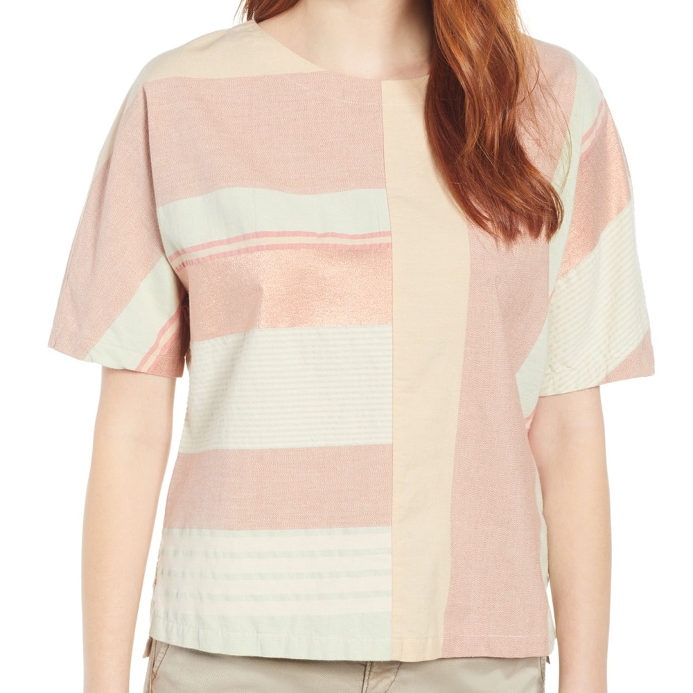 NWT Caslon Color block Top